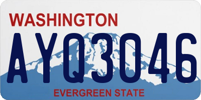 WA license plate AYQ3046
