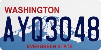 WA license plate AYQ3048