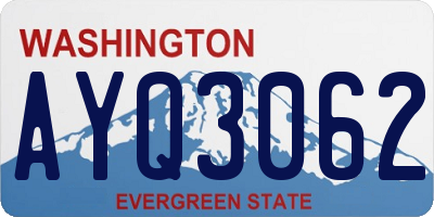 WA license plate AYQ3062