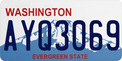 WA license plate AYQ3069