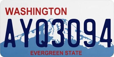 WA license plate AYQ3094
