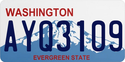 WA license plate AYQ3109