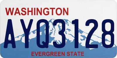 WA license plate AYQ3128