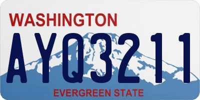 WA license plate AYQ3211