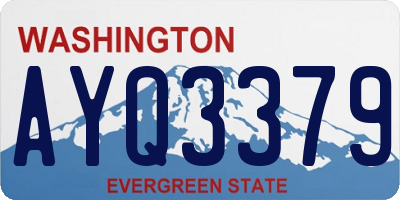 WA license plate AYQ3379