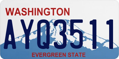 WA license plate AYQ3511