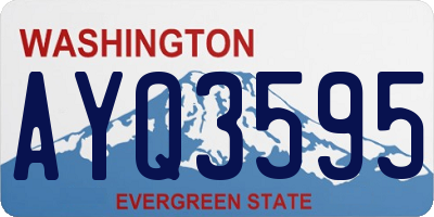 WA license plate AYQ3595
