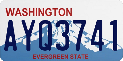 WA license plate AYQ3741