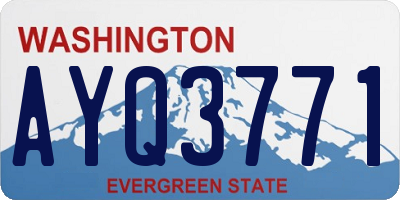 WA license plate AYQ3771