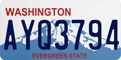 WA license plate AYQ3794