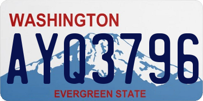 WA license plate AYQ3796