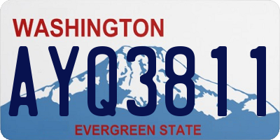 WA license plate AYQ3811