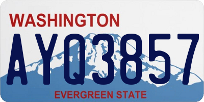 WA license plate AYQ3857