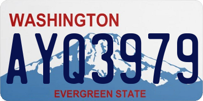 WA license plate AYQ3979