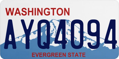 WA license plate AYQ4094