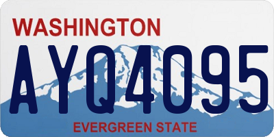 WA license plate AYQ4095