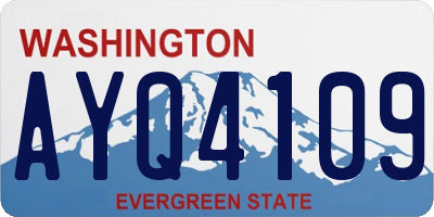 WA license plate AYQ4109