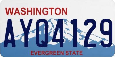 WA license plate AYQ4129