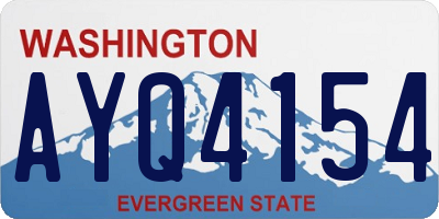 WA license plate AYQ4154