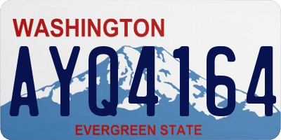 WA license plate AYQ4164