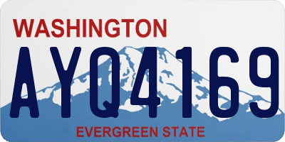 WA license plate AYQ4169