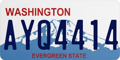 WA license plate AYQ4414