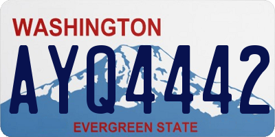 WA license plate AYQ4442
