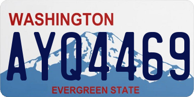 WA license plate AYQ4469