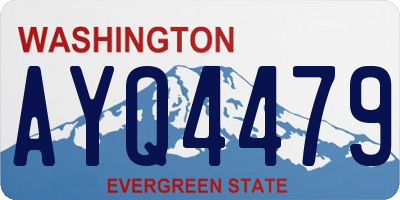 WA license plate AYQ4479