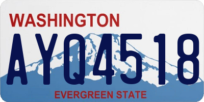 WA license plate AYQ4518