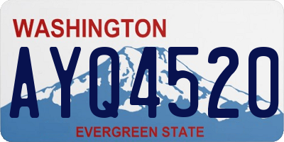 WA license plate AYQ4520