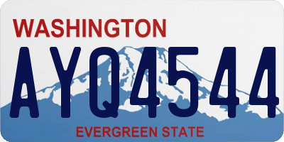 WA license plate AYQ4544