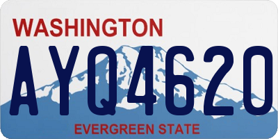 WA license plate AYQ4620