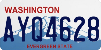 WA license plate AYQ4628
