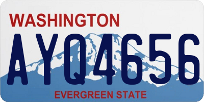 WA license plate AYQ4656