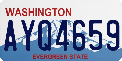 WA license plate AYQ4659