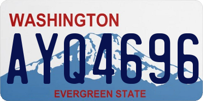 WA license plate AYQ4696