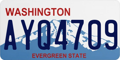 WA license plate AYQ4709