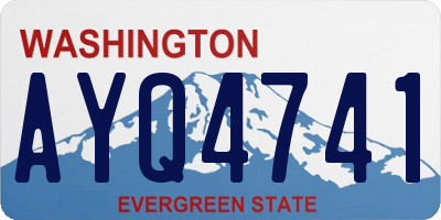 WA license plate AYQ4741