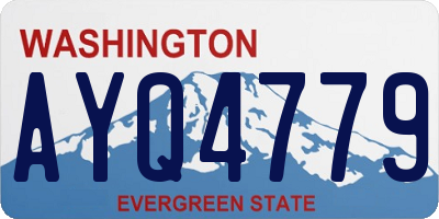 WA license plate AYQ4779