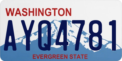 WA license plate AYQ4781