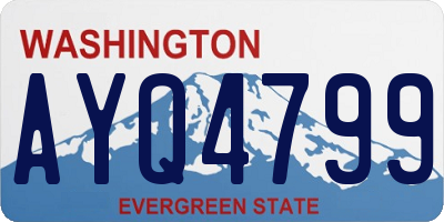 WA license plate AYQ4799