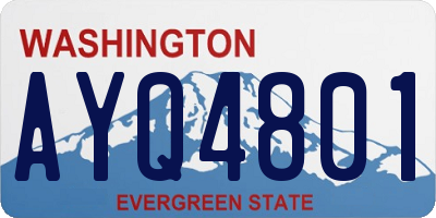 WA license plate AYQ4801