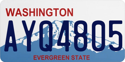 WA license plate AYQ4805