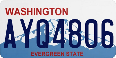WA license plate AYQ4806