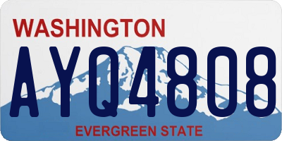 WA license plate AYQ4808