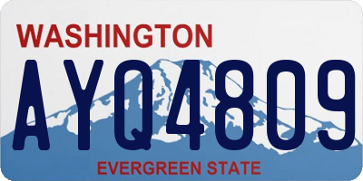 WA license plate AYQ4809