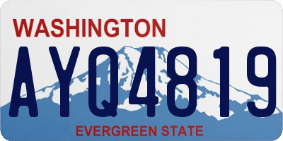 WA license plate AYQ4819