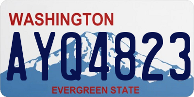 WA license plate AYQ4823