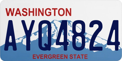 WA license plate AYQ4824